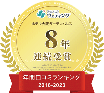 大阪府ホテル部門 費用満足度2016～2023年 8年連続第1位